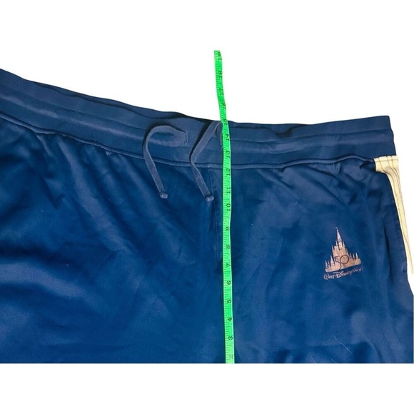Disney World 50th Anniversary Blue Castle Track Sweat Pants 2X Pockets Lounge‎ - Picture 5 of 6